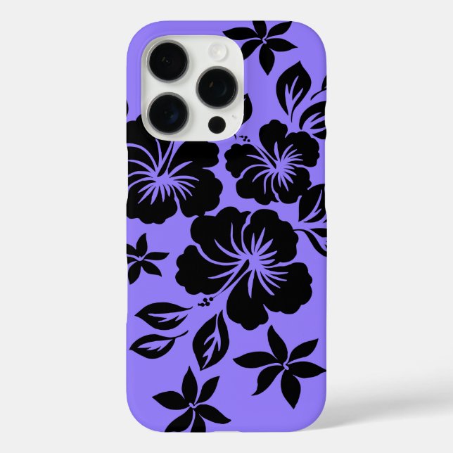 Lilikoi Hibiscus Hawaiian Floral Lavender Case-Mate iPhone Case (Back)