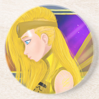 Lilin OC - Cyborg angel - Starset inspired art Coaster