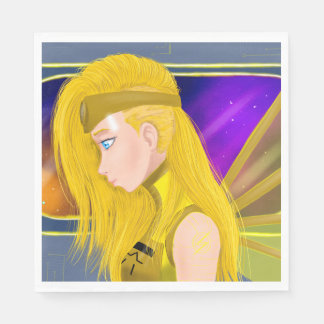 Lilin OC - Cyborg angel - Starset inspired art Napkin