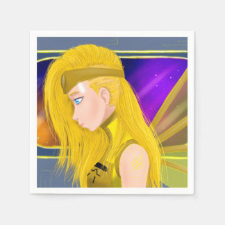 Lilin OC - Cyborg angel - Starset inspired art Napkin