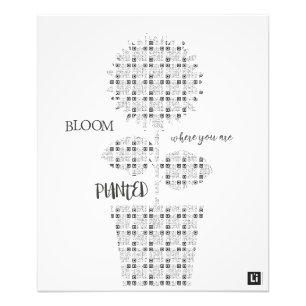 Lil'Inspirations #18 - Bloom where you are planted Photo Print
