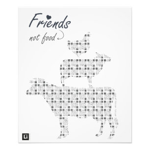 Lil'Inspirations #37 - Friends, not food Photo Print
