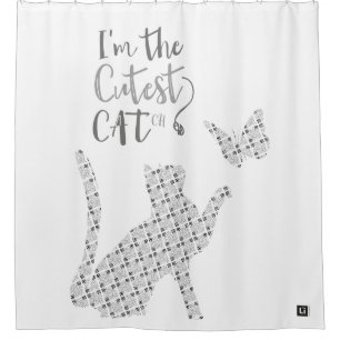 Lil'Inspirations #3 - I'm the cutest CATch Shower Curtain