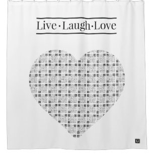 Lil'Inspirations #5 - Live, Laugh, Love Shower Curtain