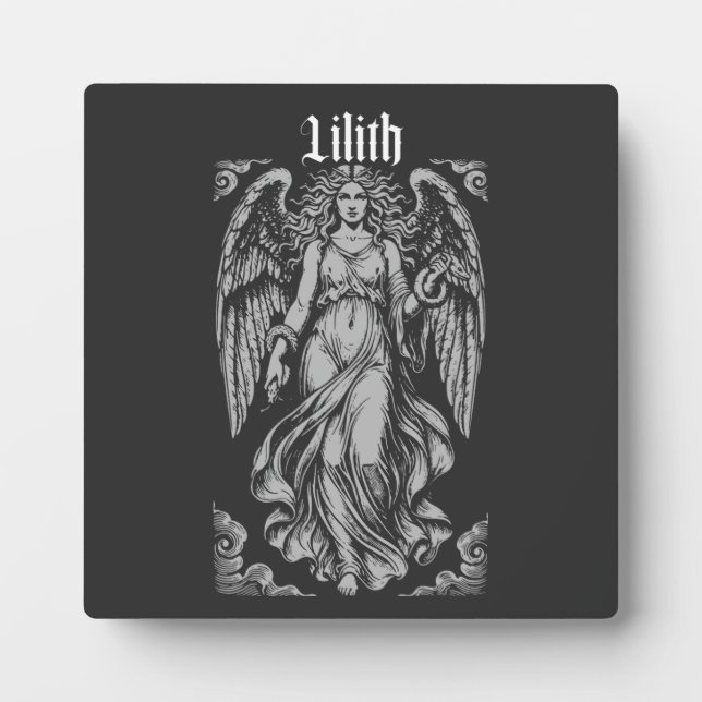 Lilith Angel Gothic Reverie Plaque (Front)