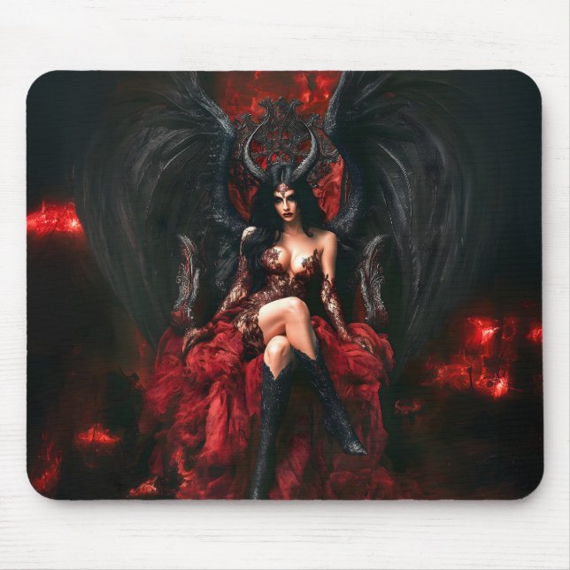 Lilith, Dark Goddess, Occult, Witchcraft, Gothic 2 Mouse Mat (Front)