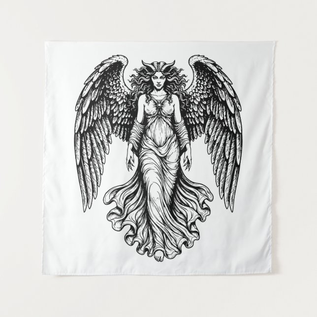 Lilith fallen angel tapestry (Front)