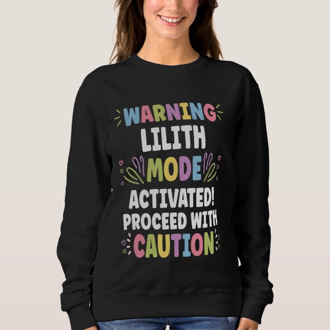 LILITH Personalised Name Funny Cute Custom LILITH  Sweatshirt (Front)