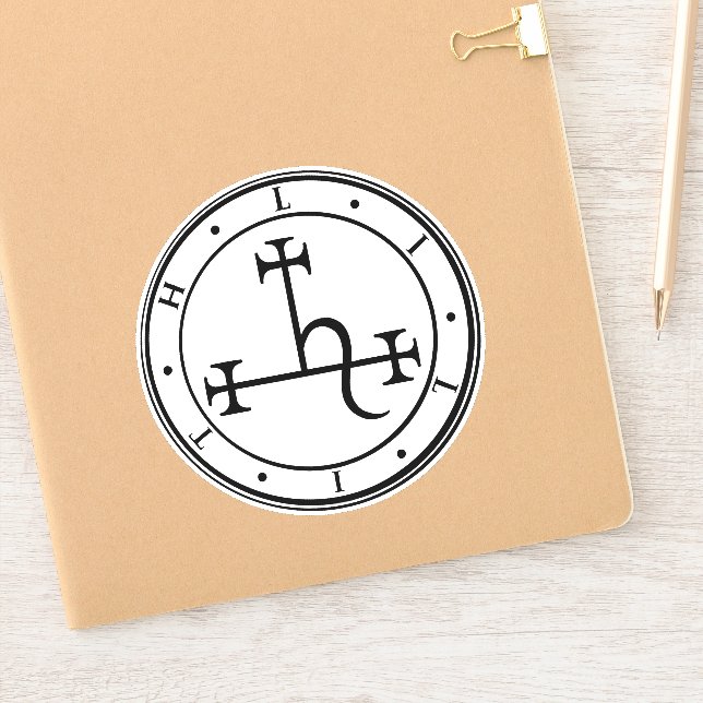 Lilith sigil. Dark moon Goddess seal Sticker (Notebook)