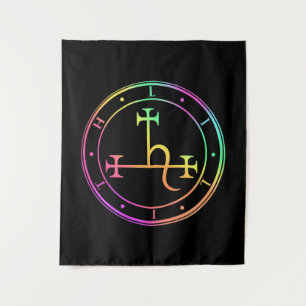 Lilith sigil. Dark moon Goddess seal Tapestry