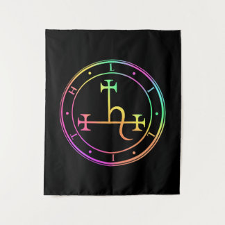 Lilith sigil. Dark moon Goddess seal Tapestry
