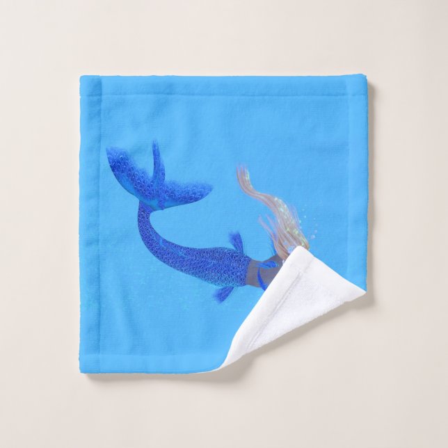 Lilith Siren Mermaid Bath Towel Set (Wash Cloth)