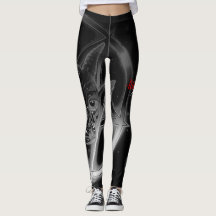 lilith Witch Pentagram baphomet leggings  Black