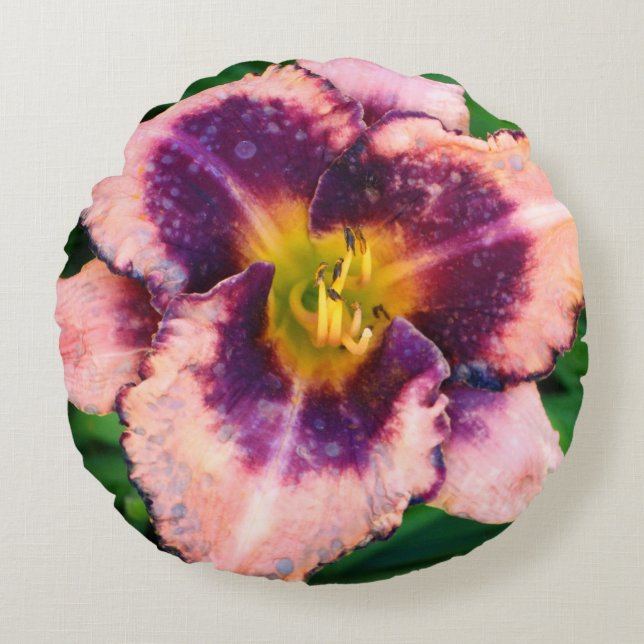 Lilium Bloom Photo  Round Cushion (Front)