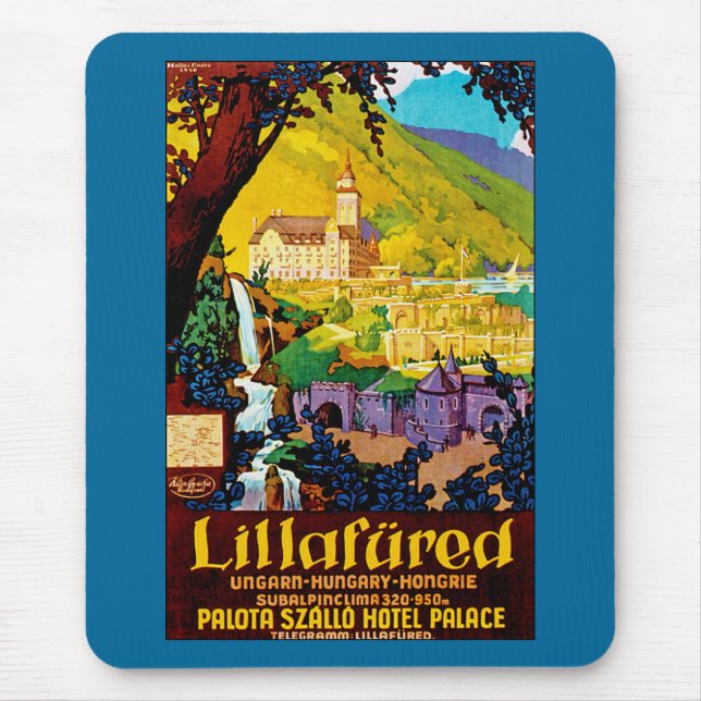 Lillafured Hungary Mouse Mat (Front)