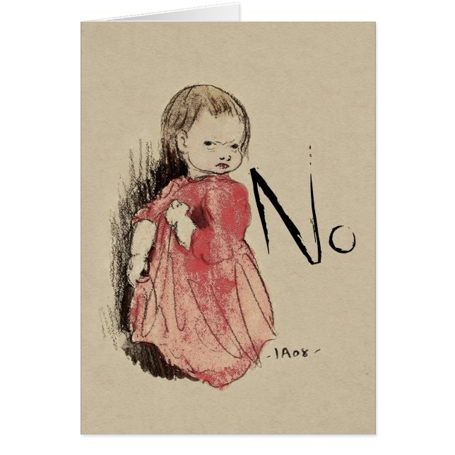 Lillan says No Ivar Arosenius CC0993 (Front)