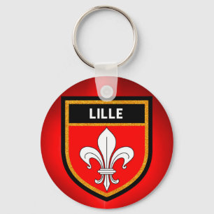 Lille Flag Key Ring