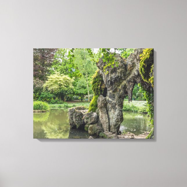 Lille Jardin Vauban grotto view canvas print (Front)