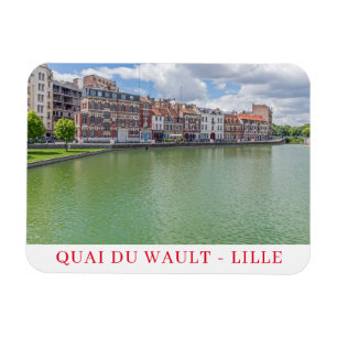 Lille Quai du Wault fridge magnet