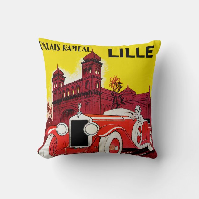 Lille ~ Salon Regionale de L'Automobile Cushion (Front)