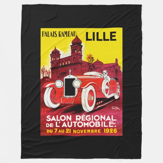 Lille ~ Salon Regionale de L'Automobile Fleece Blanket (Front)