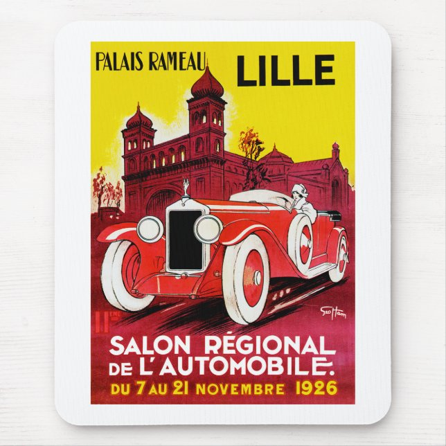 Lille ~ Salon Regionale de L'Automobile Mouse Mat (Front)