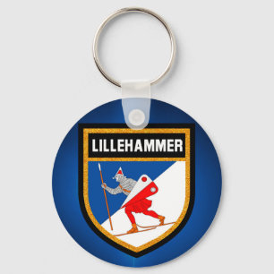 Lillehammer Flag Key Ring