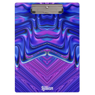 LILLIAN ~ 3D! ~ Pink White and Blue original ~ Clipboard