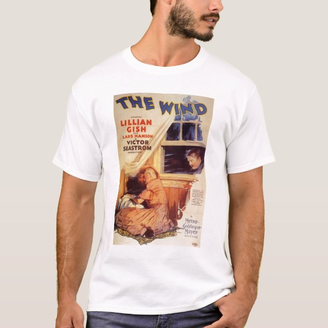 Lillian Gish The Wind movie poster T-Shirt (Front)