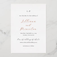 Lilliana Elegant Modern Wedding Save the Date