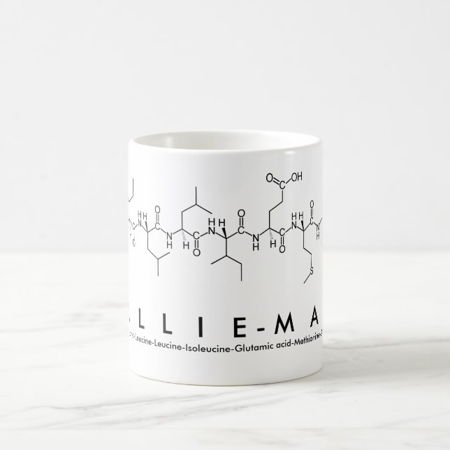 Lillie-Mae peptide name mug (Center)