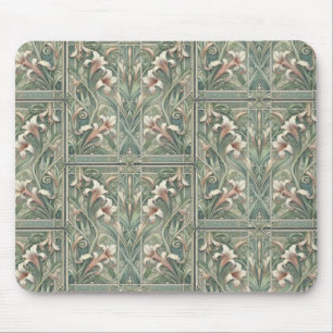 Lillies dream Art Nouveau Mouse Mat