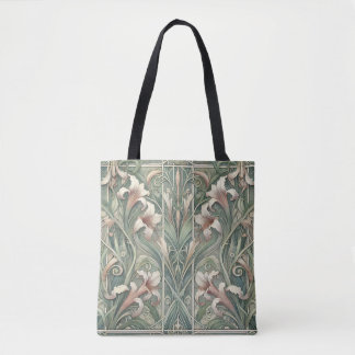 Lillies Dream Art Nouveau Tote Bag