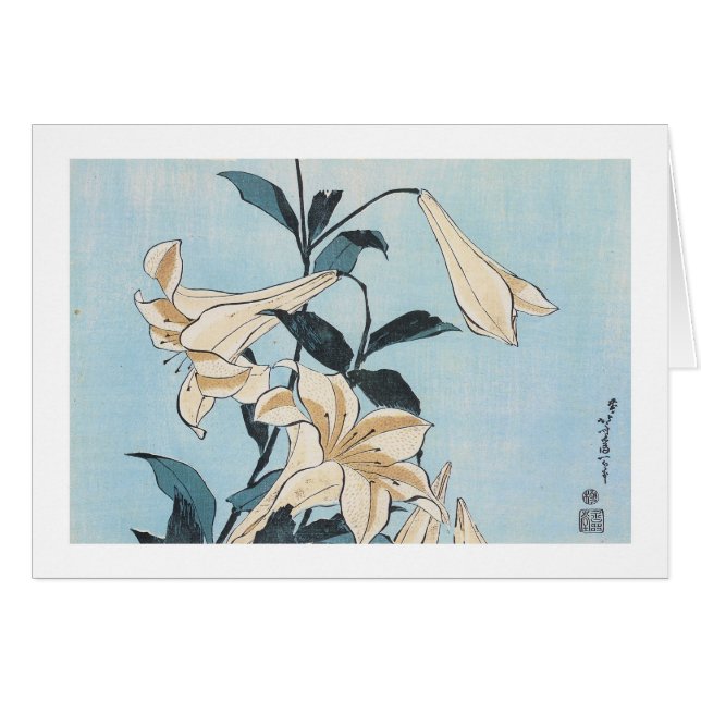 Lillies, Hokusai, 1832 (Front Horizontal)