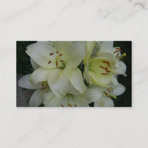Lillies - Horticulturists - Landscaping Business Card