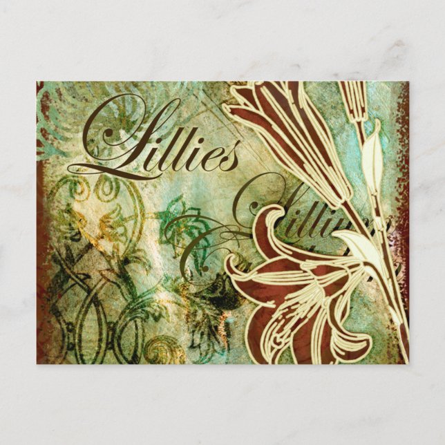 Lillies Postcard (Front)