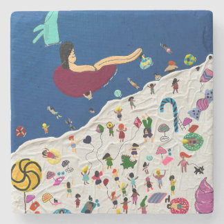 Lilliputian's Beach Party Stone Coaster
