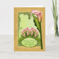 Lilly Birthday Greeting Card