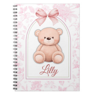 Lilly   Custom Pink Teddy Bear Nursery Design  Notebook