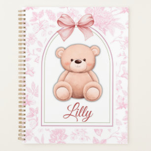 Lilly   Custom Pink Teddy Bear Nursery Design  Planner