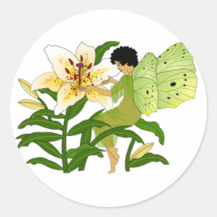 Lilly Fairy Classic Round Sticker