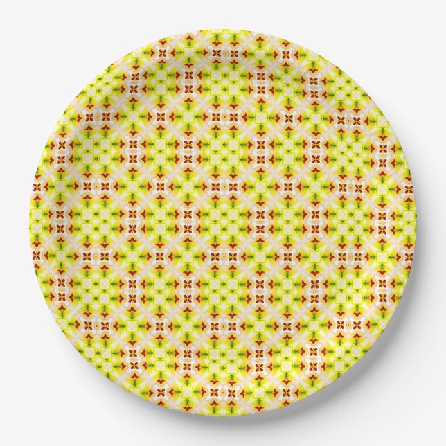 Lilly Flower Design for Paper Plate (Front)