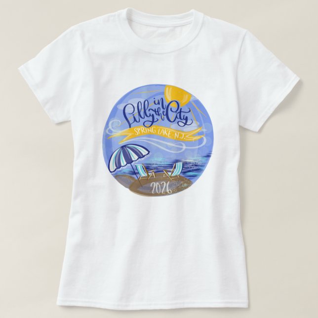 Lilly in the City - Spring Lake, NJ - T-shirt (Design Front)