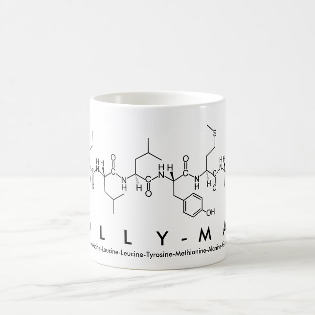 Lilly-Mae peptide name mug (Center)