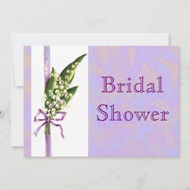 Lilly of the Valley BRIDAL SHOWER invitation (Front)