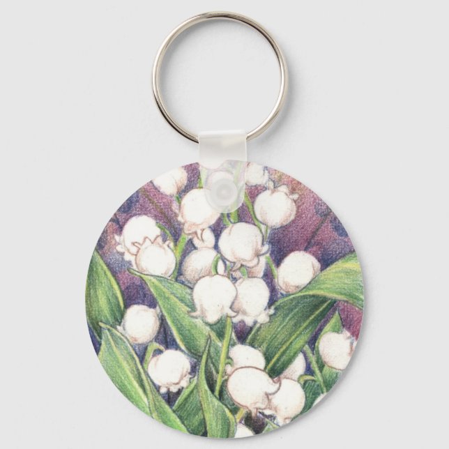 Lilly of the Valley Key Ring (Front)