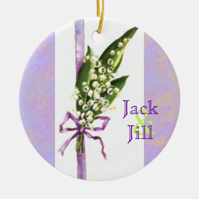 Lilly of the Valley WEDDING ornament (Front)