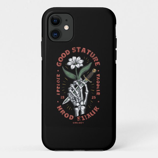 Lilly of Valley Flower held by aiPhone / iPad case (Back)