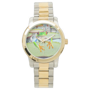 Lilly_Pad_Frog,_Large_Unisex_Wrist_Watch Watch