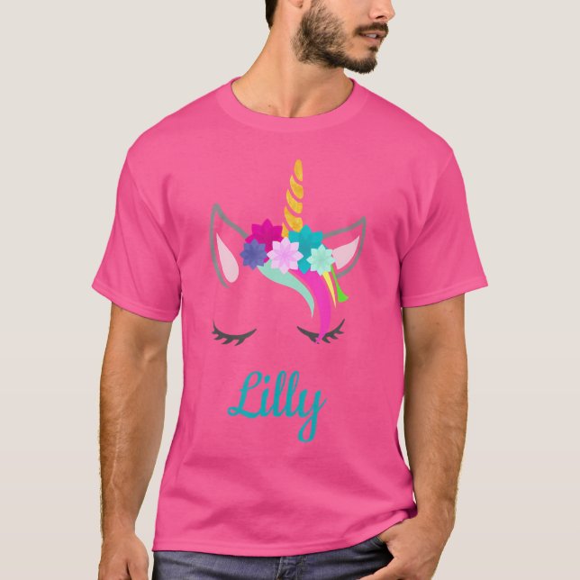 Lilly Unicorn Name For Lilly T-Shirt (Front)